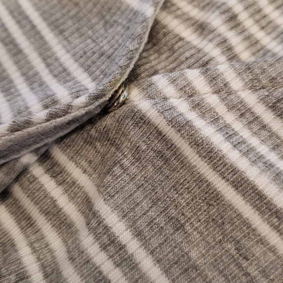 DNA Couture Striped Wrap Bodysuit - Picture 2 of 6